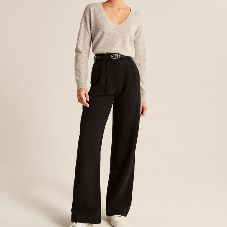 LINA | HIGH WAIST WIDE FIT PANTALON 1 + 1 FREE