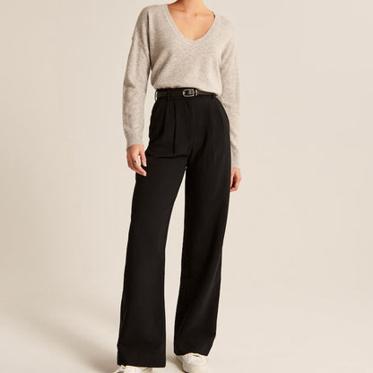 LINA | HIGH WAIST WIDE FIT PANTALON 1 + 1 FREE