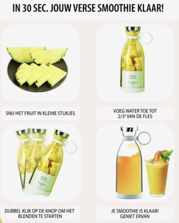 PowerBlend Pro - Oplaadbare Blender | De Handige Blender Voor Onderweg!