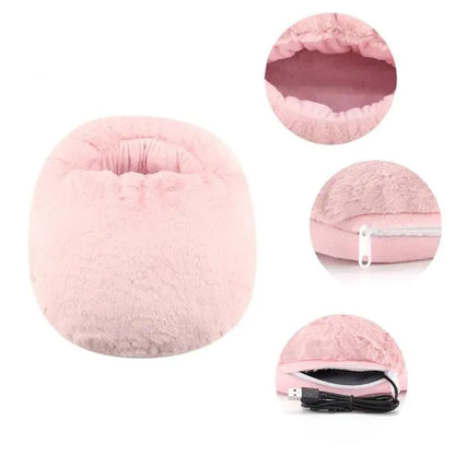 CozyToes Fluffy Verwarmde Pantoffel - Geen Last Meer Van Koude Voeten!