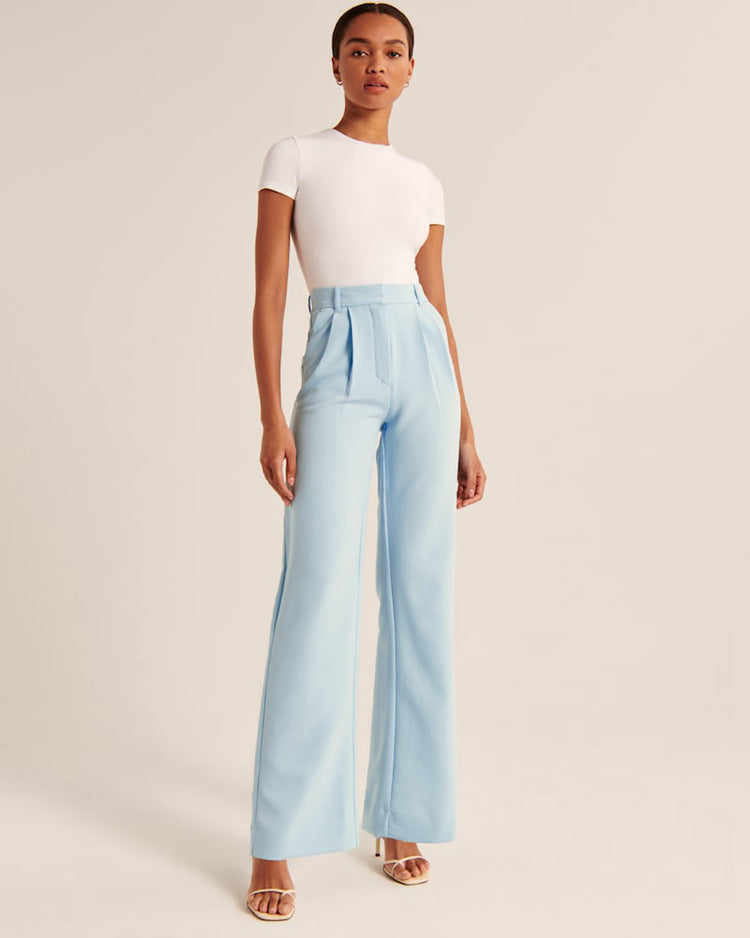 LINA | HIGH WAIST WIDE FIT PANTALON 1 + 1 FREE