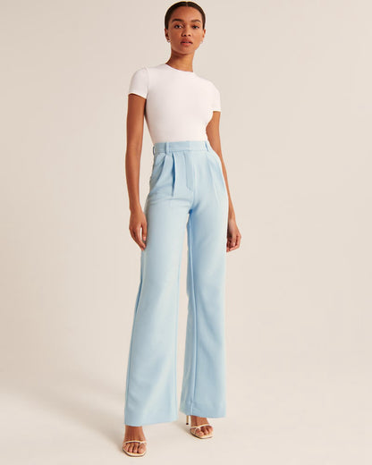 LINA | HIGH WAIST WIDE FIT PANTALON 1 + 1 FREE
