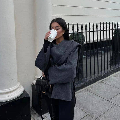 MAYA™ | CLASSY SCARF COAT