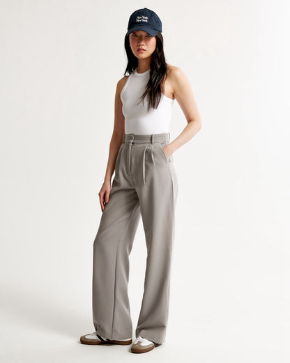 LINA | HIGH WAIST WIDE FIT PANTALON 1 + 1 FREE
