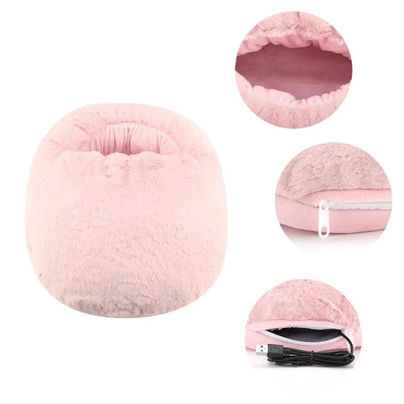 CozyToes Fluffy Verwarmde Pantoffel - Geen Last Meer Van Koude Voeten!