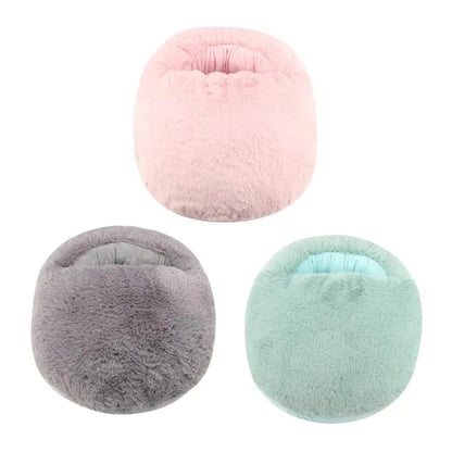 CozyToes Fluffy Verwarmde Pantoffel - Geen Last Meer Van Koude Voeten!